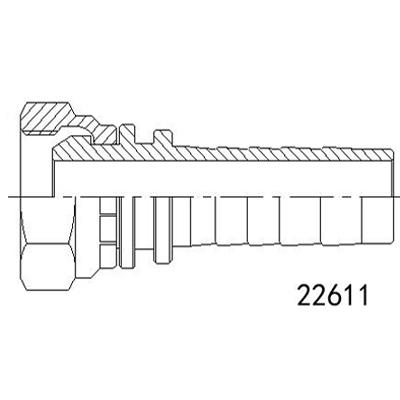 英管內螺紋60°外錐面22611系列